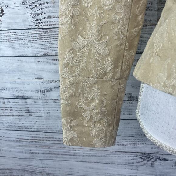 Spiegel Blazer Jacket size 6 Khaki Floral Embossed Flowers Church Career Wedding - Picture 6 of 10